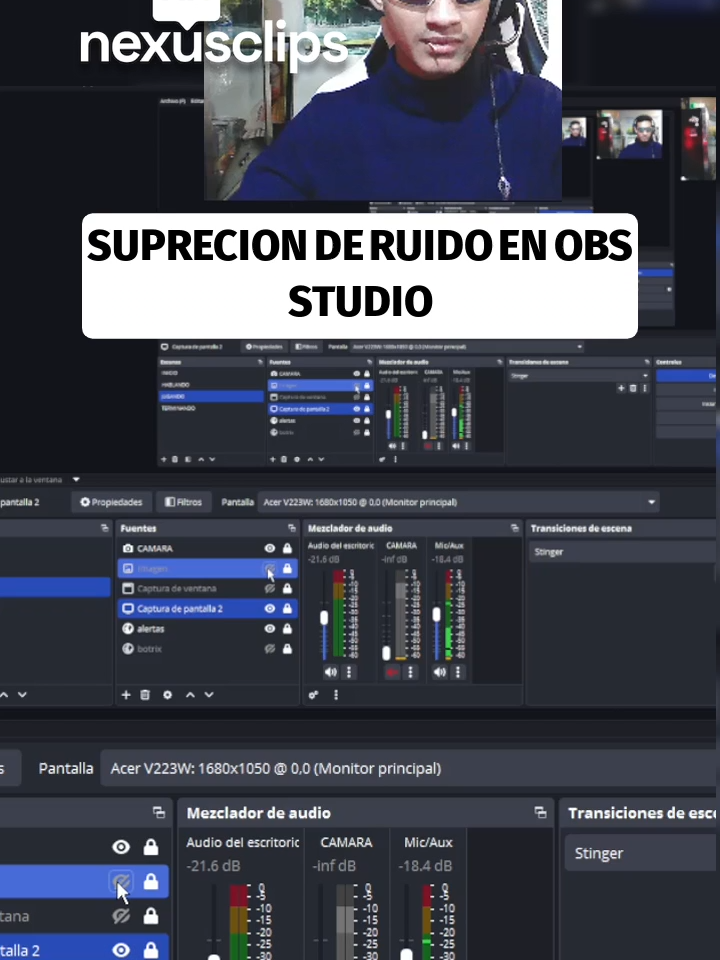 supresion de ruido en obs #obs studio #kick #kick Dwight