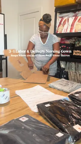 ✨ Packing Orders of 📦 Our 3-in-1 labor gowns are designed for moms-to-be: perfect for labor, delivery & postpartum recovery. 🍼👩‍🍼 #LaborGown #HospitalBagMustHaves #MaternityStyle #NewMomEssentials #PackingOrders
