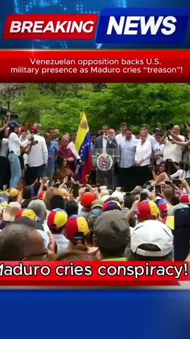VENEZUELAN OPPOSITION BACKS U.S. MILITARY PRESENCE! #news #eua #breakingnews #us #usa #maduro #venezuela 