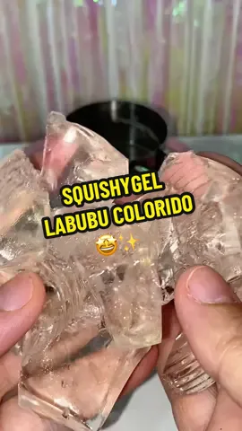 Labubu squishy colorido PT 1 🤩✨ spoiler: não sei o que tô fazendo 🙃 #squishygel #squishy #jellywaxsquishy #labubu #fidgettoys 