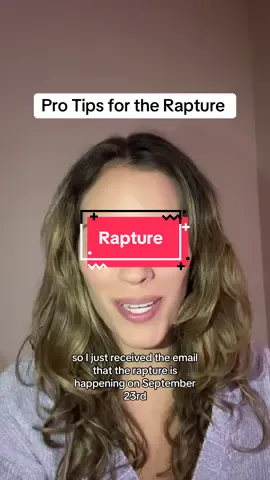 That lady giving out tips for the rapture #pov #parody #satire #rapture #tips 