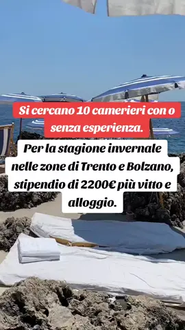#LavoroStagionale #CamerieriItalia #OfferteLavoroItalia #LavoroInvernale #Assunzioni2025 