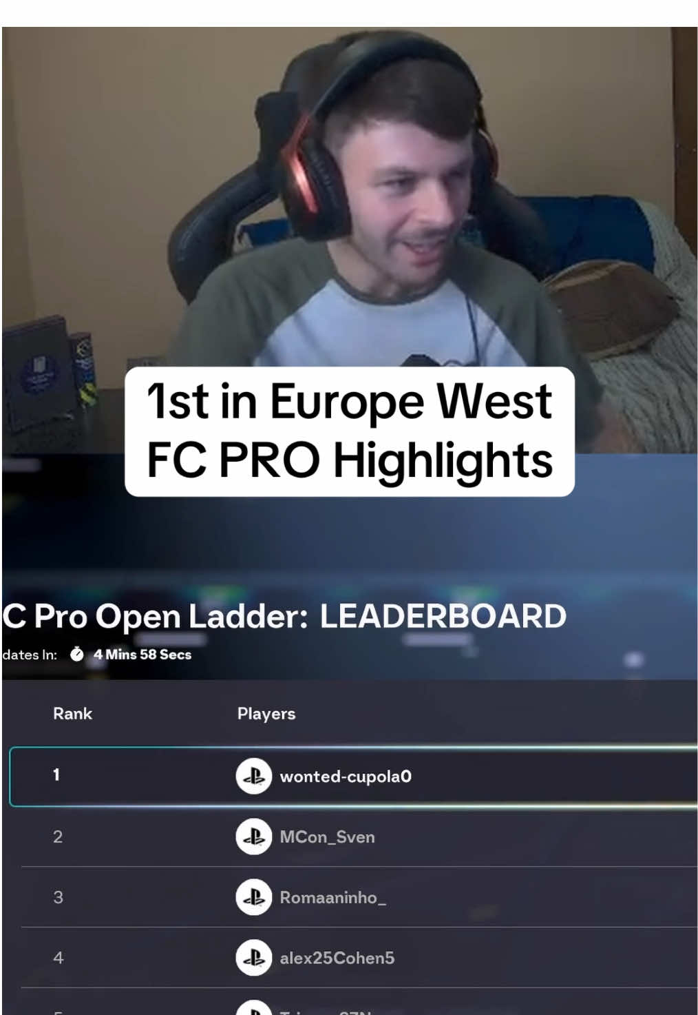 I’m ranked 1st in Europe west after day 1 of FC PRO Ladder on EAFC 26 here’s some gameplay highlights of the matches vs other Pro Players :) #fc26 #eafc26 #fc26gameplay #fc26ladder #1mpactz 