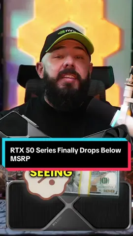 RTX 50 Series Finally Drops Below MSRP #foryou #techtok #gamingpc #pcbuild #nvidia 