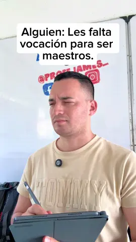 Muchos dicen que a algunos profes nos falta vocación… 🤔 pero yo creo que a algunos papás también les falta vocación. #vocacion #padresdefamilia #profejames_ #pedagogiaporamor 