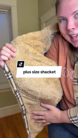 @IN'VOLAND Boutique sent me their plus size teddy bear shacket! This color is Gz868 if you want the teddy bear colored one but they are all such soft plus size flannel shackets for fall!  I’m wearing the size 22 and this is going to be my favorite layering for fall essential! #plussizeshacket #plussizeflannel #tiktokshopcreatorpicks #fallfreshness #shacketstyle 