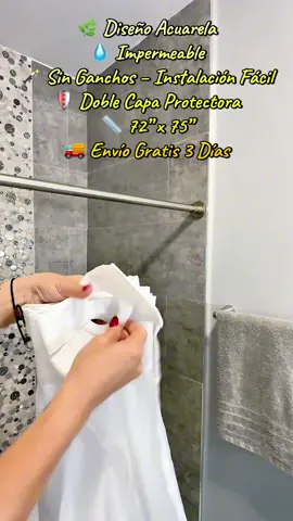 No Hook Shower Curtain with Snap in Liner, Waterproof Double Layer Fabric Shower Curtain, Washable 72 X 75 Inch • Waterproof Grey Curtain • Waterproof Elegance Duo #showeressentials #showerheadfilter #diybabyshower #showercaddy #showermusthaves