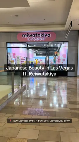 The best of Japanese products fitted into a small store on the Las Vegas Strip in the Fashion Show Mall! @Reiwatakiya-Las Vegas has such an amazing selection of Japanese beauty products plus so much more! A must visit if you’re in town! #japanese #japantiktok #lasvegas #lasvegastiktok #BeautyTok 