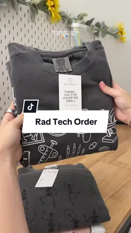 The perfect order for a rad tech or radiologist!☢️🤍 🏷️ #radiology #radtech #radtechstudent #radiologylife #SmallBusiness 