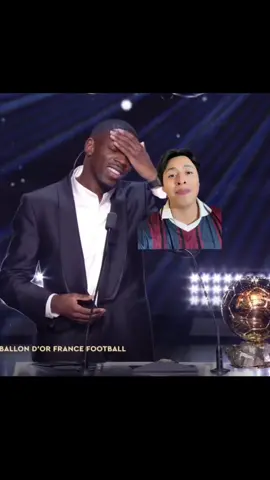 El gran gesto de dembélé con Messi 🥹 #dembele #declaracion #ballondor 