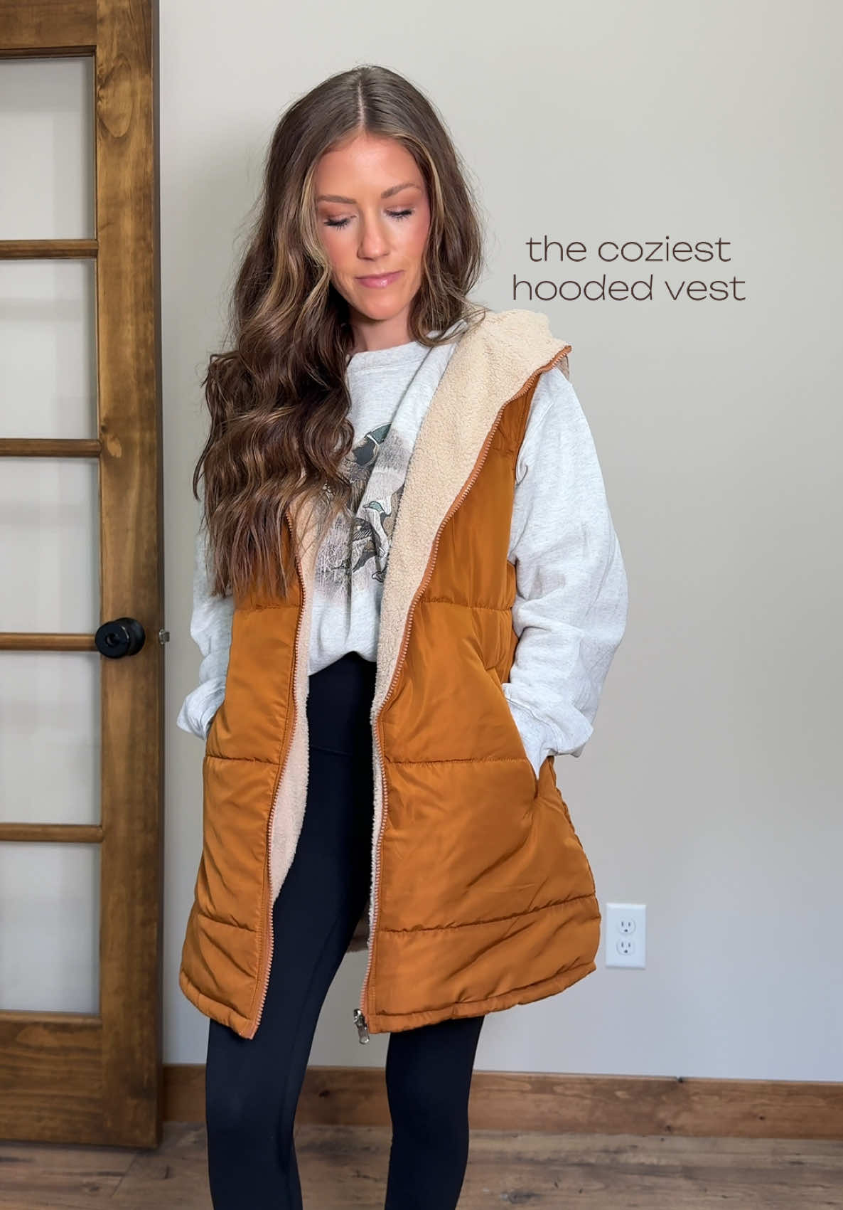 coziest vest I own  #fallfashion #falloutfits #fallaesthetic #winterfashion #winterfit 