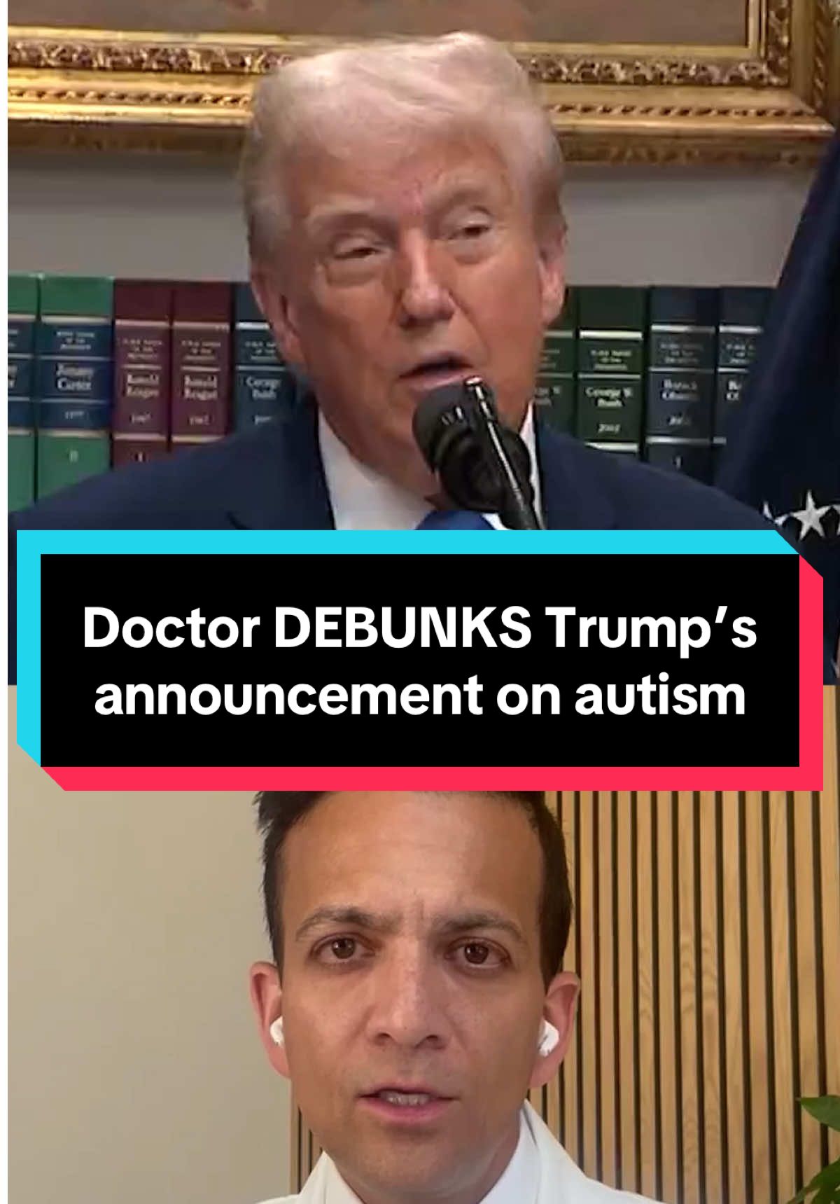 Dr. Vin Gupta fact-checks President Trump's unsubstantiated claim linking Tylenol’s use during pregnancy to increased risk of autism in babies. 