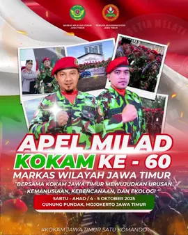 Selamat Milad KOKAM ke-69 🎉 Semoga semangat juang KOKAM selalu hadir dalam setiap langkah perjuangan, khususnya dalam urusan kemanusiaan, kebencanaan, dan ekologi. Bersama KOKAM Jawa Timur, mari kita satukan tekad untuk menjaga negeri, menolong sesama, dan merawat alam demi masa depan yang lebih baik. 💪🔥 KOKAM JAWA TIMUR, 1 KOMANDO! #MiladKOKAM69 #KOKAMJawaTimur #1Komando #KOKAMUntukKemanusiaan #GunungPundak 