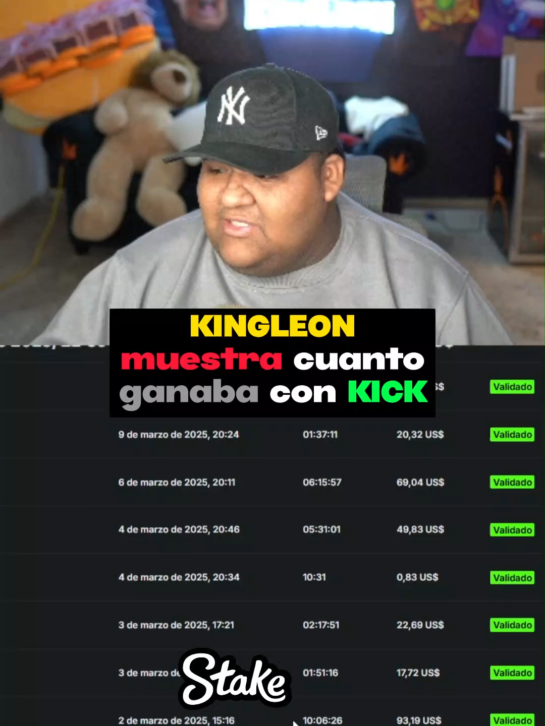 KINGLEON muestra cuanto ganaba por KICK! #kingleon #clips #peru🇵🇪 #lima #stream