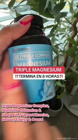 Triple Complejo de Magnesio, Relajación nocturna y ayuda para dormir, apoya los músculos, los nervios, la energía y la salud en general. #magnesium #supplements  #tiktokshoprestock #tiktokshopcreatorpicks  #tiktokshopblackfriday  🔔Disclaimer: Resultados pueden variar de persona a persona. ¡Los precios, cupones y envío pueden variar! El precio final depende de sus descuentos disponibles + el equipo de marketing de las marcas.  ¡Toca el carrito de naranja para ver la oferta actual!  @Natural Sant USA 