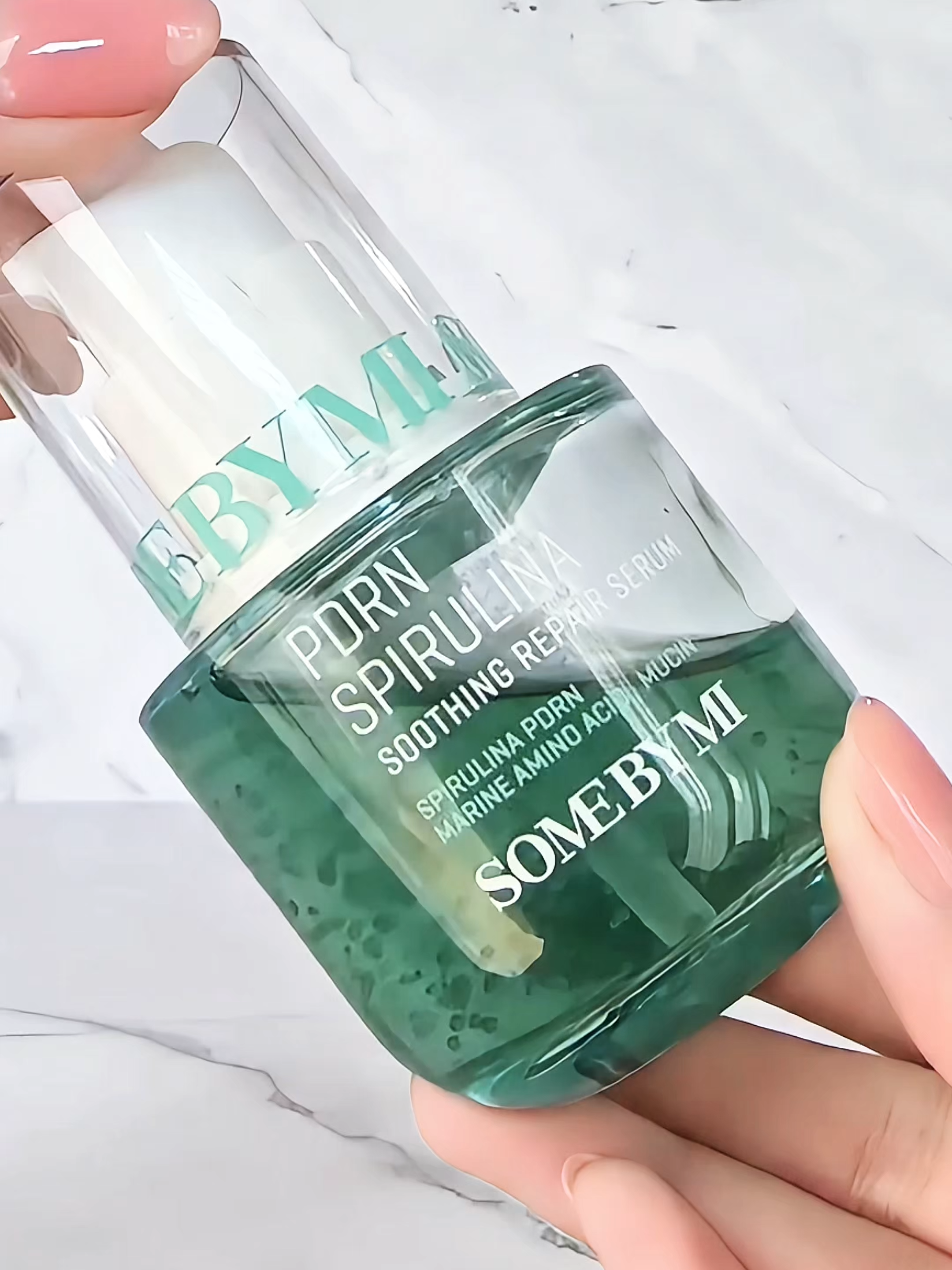 Why PDRN Spirulina Serum? 🍃 ✔️ Skin regeneration ✔️ Lawan penuaan dini ✔️ Ringan & cepat nyerap = Glow up made simple ✨#SomeByMi #PDRNSpirulinaSerum #KoreanSerum #ViralSkincare