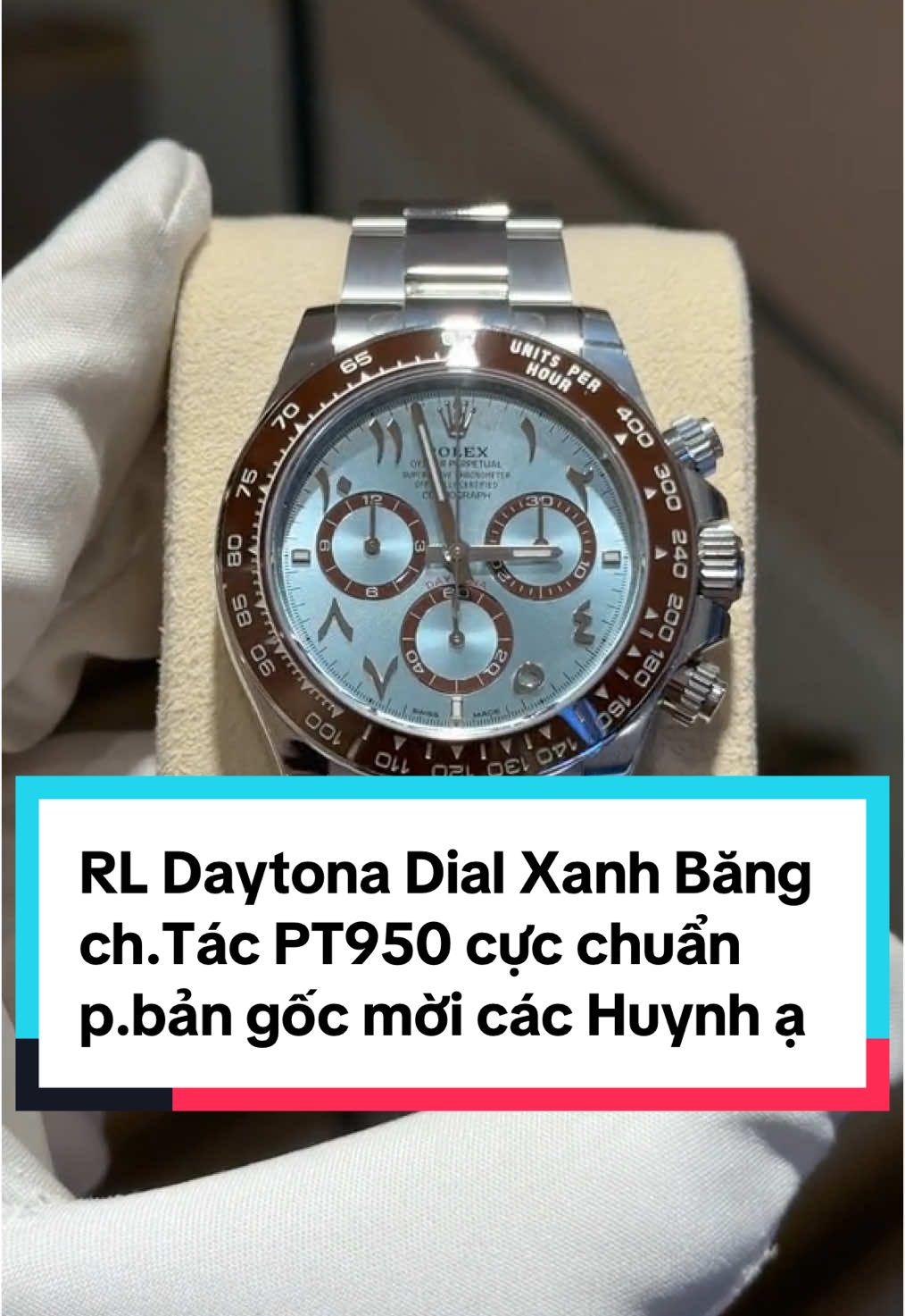 RL Daytona Dial Xanh Băng ch.Tác PT950 cực chuẩn p.bản gốc mời các Huynh ạ 𝑩𝒊̀𝒏𝒉 𝑳𝒖𝒙𝒖𝒓𝒚 𝑾𝒂𝒕𝒄𝒉𝒆𝒔 𝒁𝒒𝒍@: @8.777.36.567 #binhluxurywatches #donghochetac #xuhuong #donghovangkhoi #rolex #dongho #dongholuxury #luxurywatch #trendingtiktok 