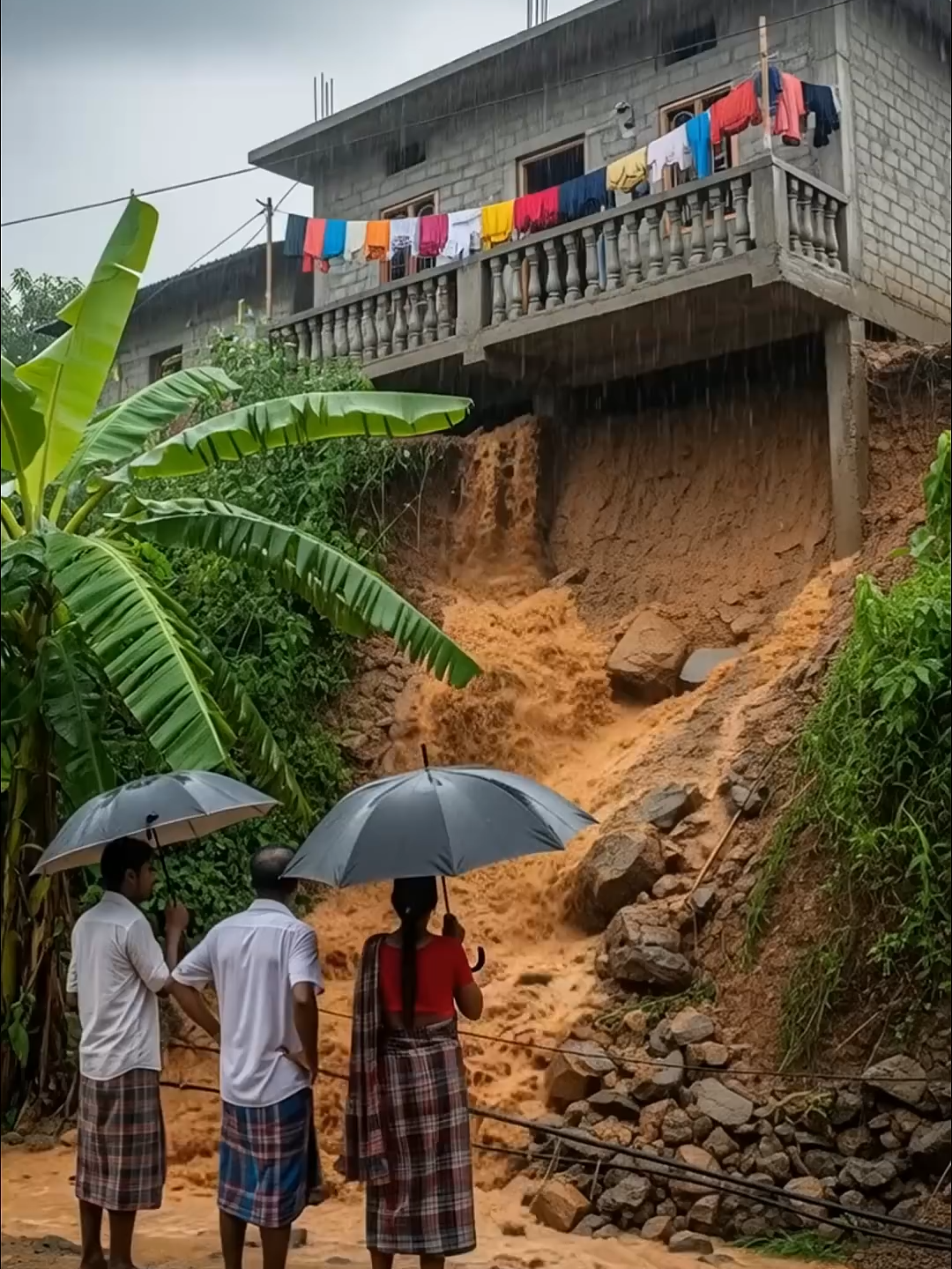 Run ! Landslide is Coming 🚨 #disaster #landslide #shortvideo-1