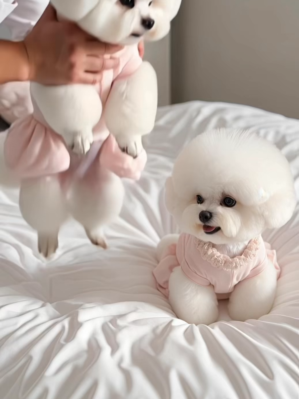 Pokémon, bring new energy to the bed!#puppy #doglovers #puppylove #cutepet #petlover #doglover #dog #bichonfrise #cutedog #poodle