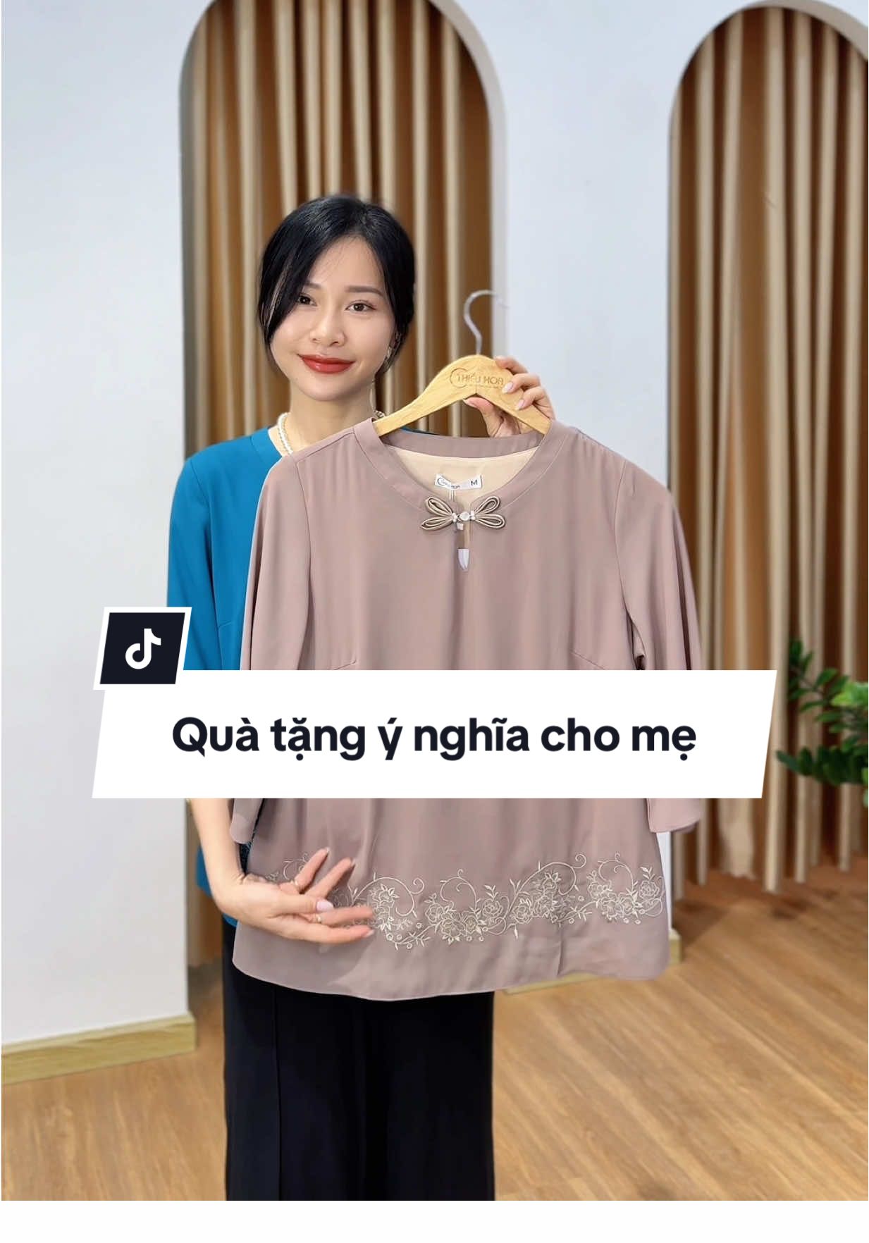 Áo cao cấp dành cho mẹ #thieuhoa #thoitrangtrungnien #thoitrang 