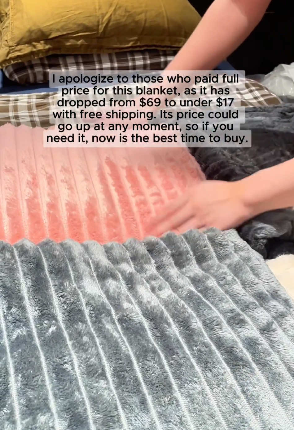 PSA: This blanket causes extreme laziness. 💤 #blanket #blanketlife #blankets #tiktokshop
