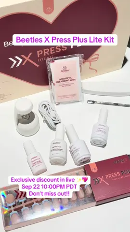 Your go-to for easy, gorgeous nails. Exclusive live discount Sep 22 10:00PM PDT! Don’t miss out 💅✨#FallFreshness #crazythursdaylive #beetlesgelpolish #nails #pressonnails 