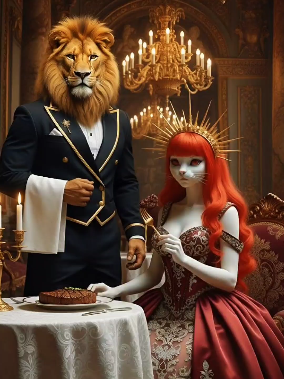 The Secret of the Butler Lion... #catsoftiktok #catstory #kittensoftiktok #sadcat #meowflix 