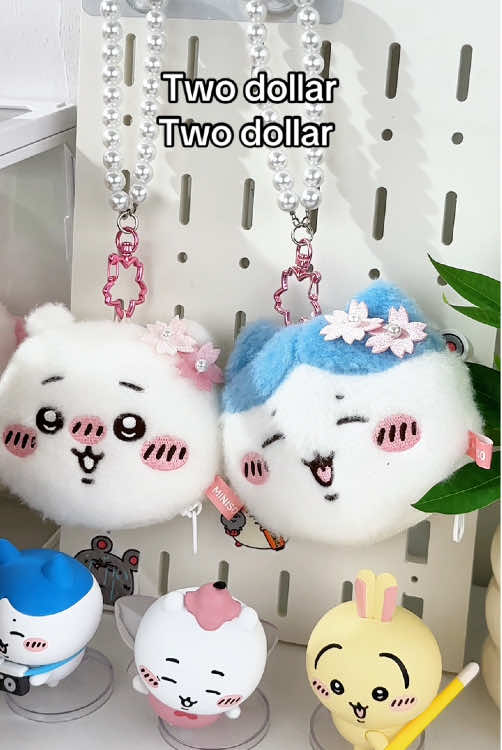 Two dollar #chiikawa #plush #coinpurse #bagchain #miniso #purse #fypシ 