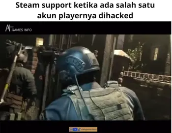 Steam gak main2 kalau masalah hacker💀 . . . #fyp #games #gamememe #playstation #steam 