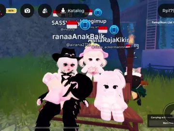 3 adek onlineku🌸🎀  @ashaa booyah @ri🅰️ntiiii @airanaa  #indyop #roblox 