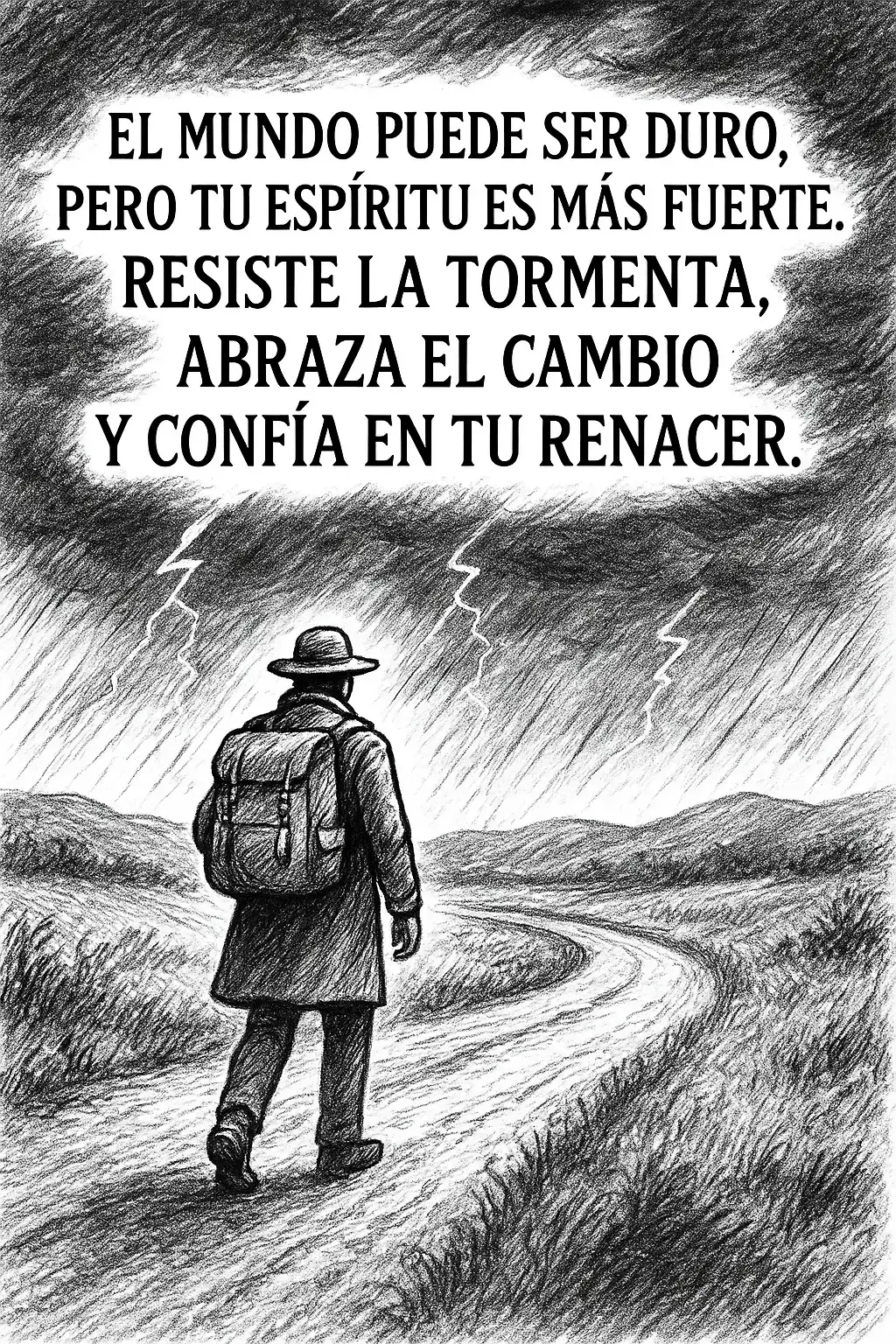 El mundo puede ser duro. #resiste #cambio #confia #renacer 