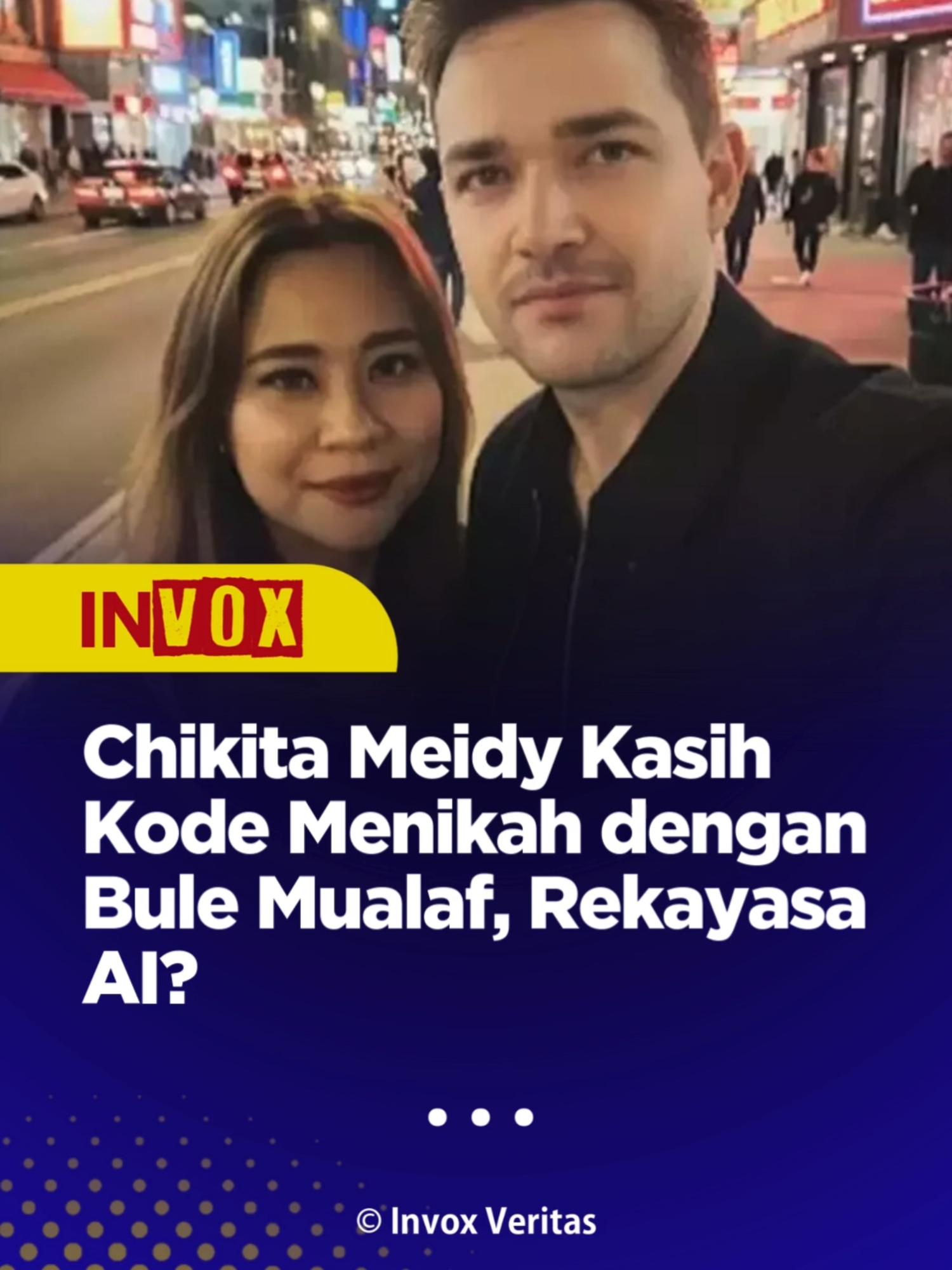 Di tengah prahara rumah tangganya yang masih bergulir di Pengadilan Agama (PA) Tigaraksa, Banten, selebritas Chikita Meidy membuat heboh jagat maya. Pasalnya, ia mengunggah sebuah kalimat mengisyaratkan sudah menikah dengan pria bule. Kabar itu didapatkan dari Chikita Meidy pada Instagram miliknya. 