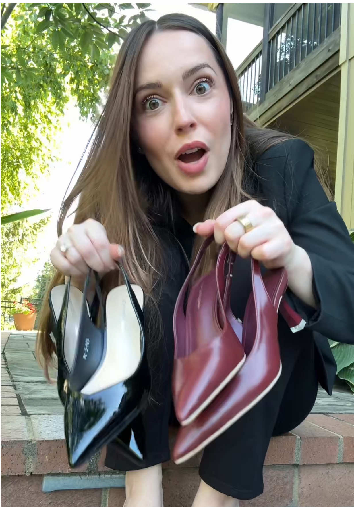 SHOES! EVERYONE’S FAVORITE KITTEN HEELS. These Slingback kitten heels are the perfect shoe to dress up any outfit! These ones have great padding in them so they’re super comfortable, and with all of the colors available, you can wear these with so many things! #kittenheels #shoes #tiktokshopcreatorpicks  #creatorsearchinsights Slingback shoes, pointed kitten heels, short heels, comfortable heels, burgundy shoes, black shoes, white shoes, apricot shoes, the best kitten heels 