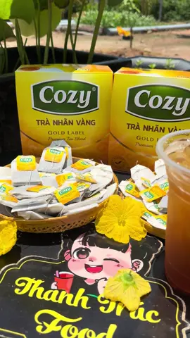 Trà cozy nhãn vàng hộp 100 túi lọc pha trà tắc trà chanh thơm ngon đậm trà #thanhtrucfood #tracozy #tiepthilienket #thinhhanh #viral 