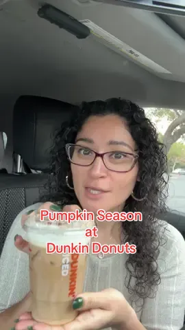 Pumpkin Coffee at Dunkin Donuts #pumpkin #pumpkinseason #foryoupage #dunkindonuts #dunkin 