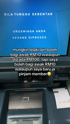 duit my kasih pon habis dah