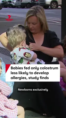 Newborns exclusively fed colostrum, the breast milk produced by mothers in the first three days after birth, are less likely to develop food allergies, according to a new study from The Kids Research Institute Australia. #colostrum #breastmilk #breastfeeding #peanut #allergy