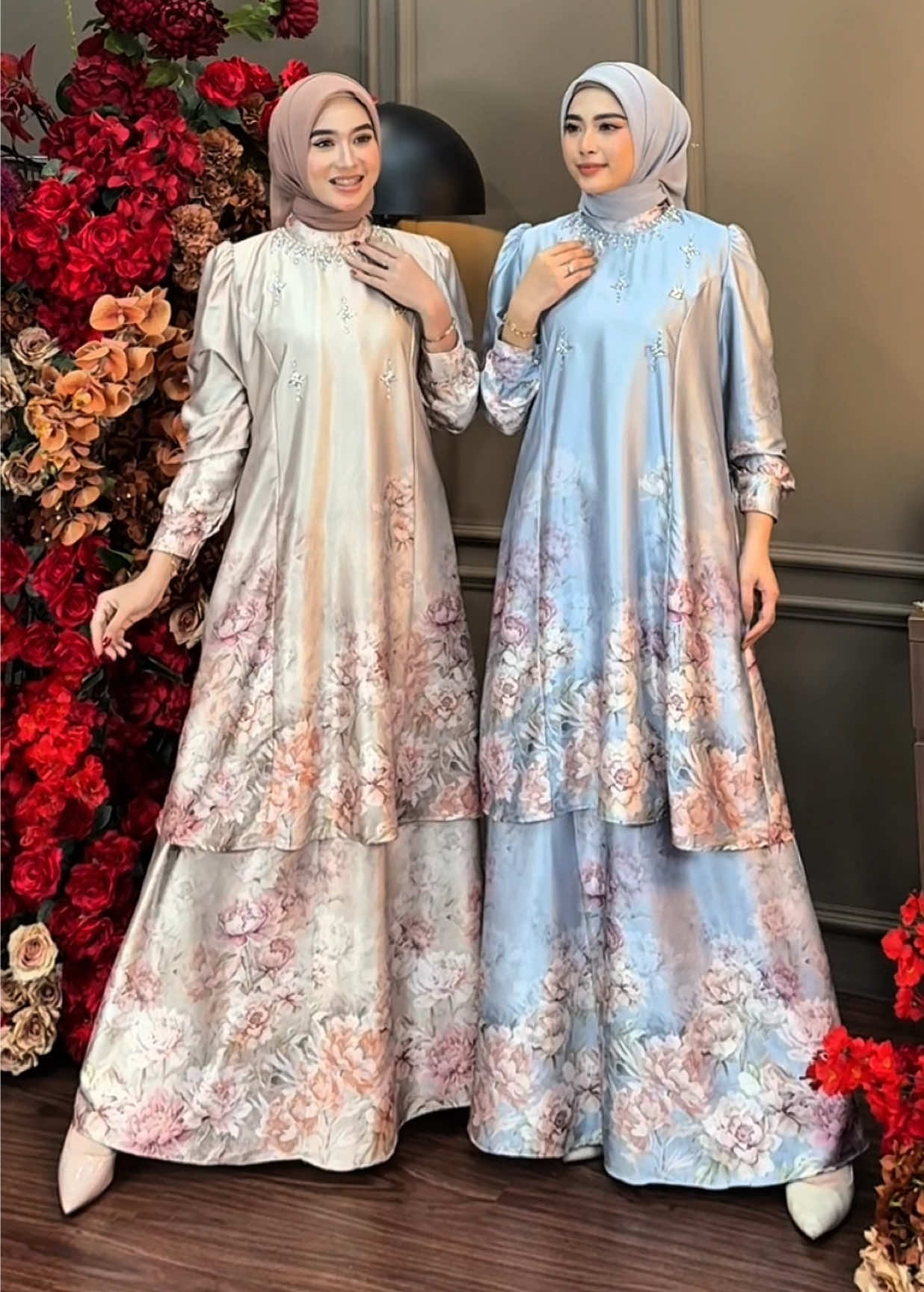 Alina Set Skirt, Silk arabic Premium Aksen Payet mutiara  by Dumma