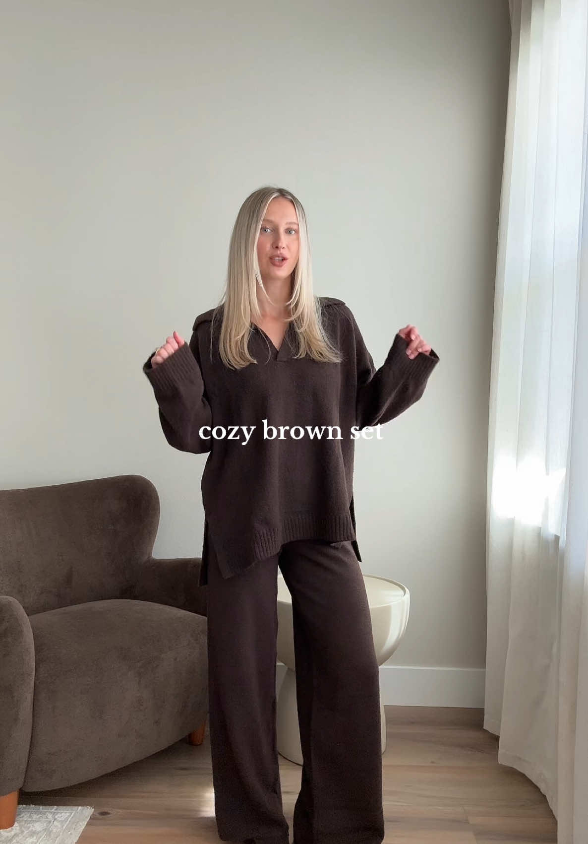 will be living in this knit set until further notice 😋 #knitset #sweaterweather #falloutfit #autumnstyle #cozyoutfit 
