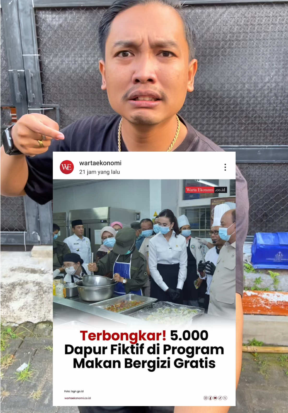 Terbongkar‼️Ada 5000 Dapur Fiktif di Program Makan Bergizi Gratis Sumber Informasi Berita : Wartaekonomi  #makanbergizigratis #prabowo 
