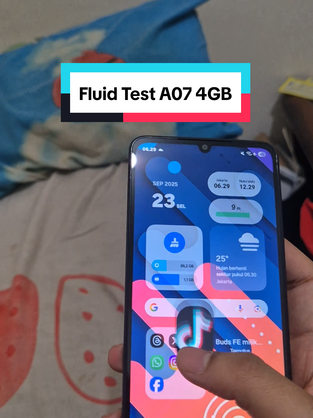 momen cobain fluid test one ui 7 di ram 4GB 🥲 #samsunggalaxy #galaxya07 #oneui7 