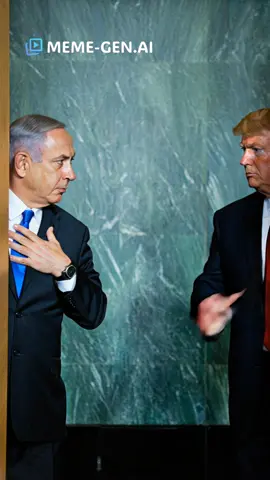 Macron recognizes Palestine 🇵🇸➡️ Netanyahu collapses, Trump in action! #Macron #Palestine #Netanyahu #UN #MemeGenAI
