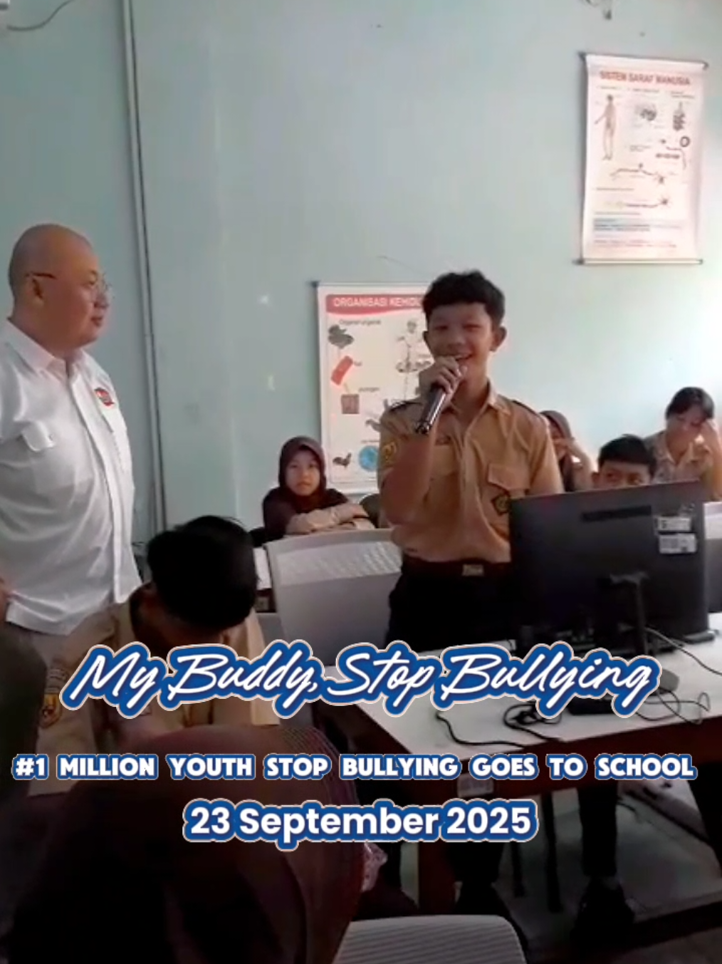 💡 Bullying? No Way! Hari ini, SMPN 7 Bogor bekerjasama dengan Satpol PP Kota Bogor & Yayasan Rumah Kedua untuk mengkampanyekan Anti Bullying Goes to School 👏 Belajar seru, diskusi asik, dan tentunya penuh motivasi untuk jadi pelajar yang peduli dan saling menghargai 🤍 👉 Setuju nggak kalau sekolah tanpa bullying itu lebih bahagia? 😃 #StopBullying #SekolahTanpaPerundungan #SMPN7Bogor 