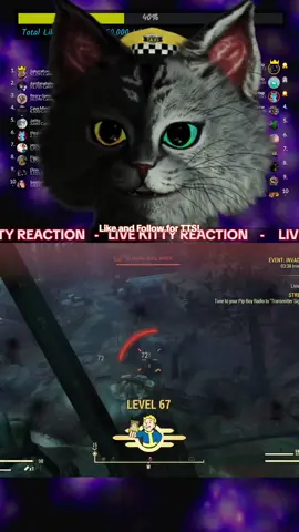reaching level 67 in fallout 67 #fallout #tiktoklive #livehighlights 