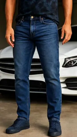 Slim, flexible, comfort every step #MensDenimStyle  #SlimStraightJeans  #OOTDMen  #TikTokMadeMeBuyIt  #EverydayComfort 