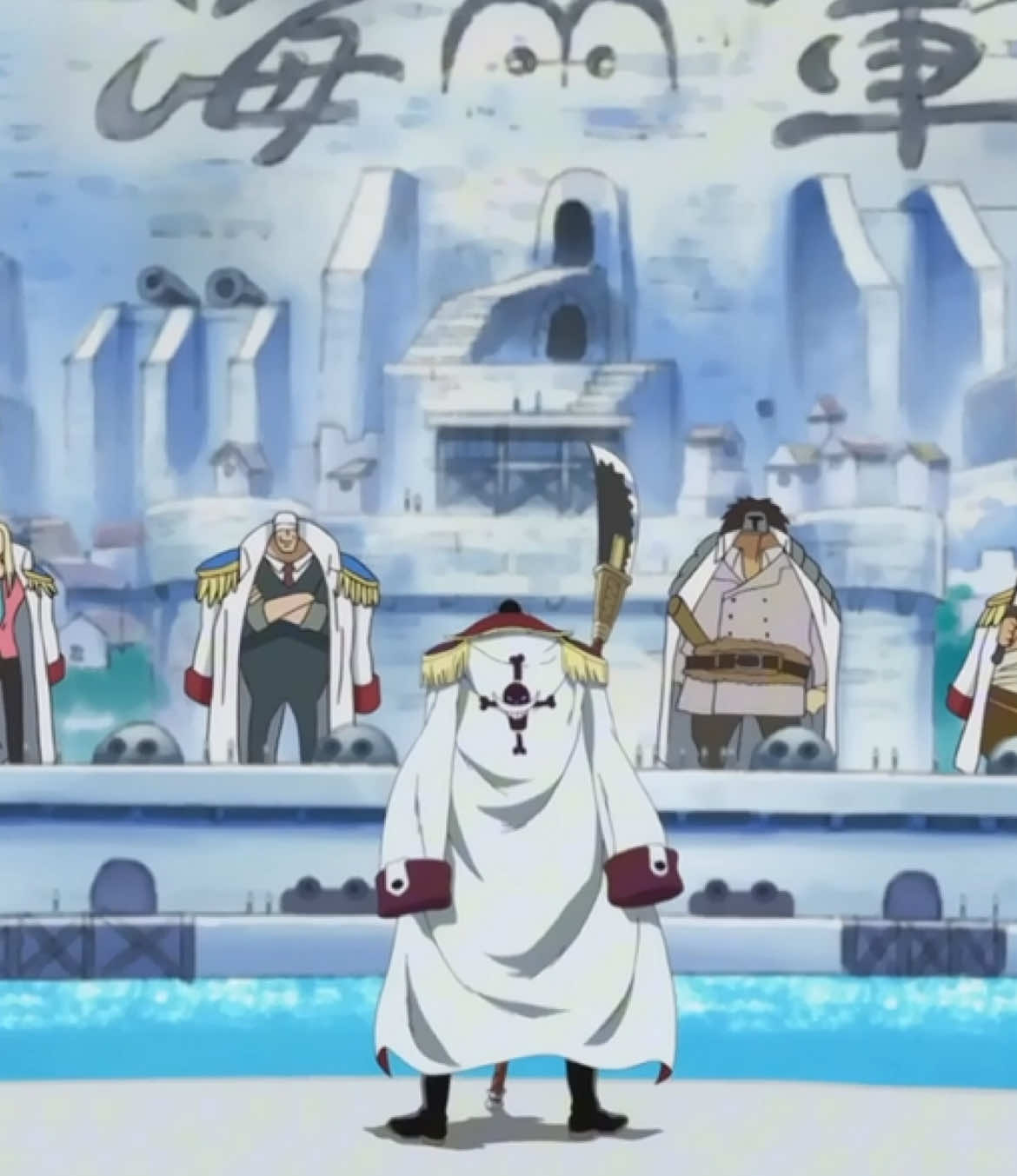 Il est là, #barbeblanche arrive sur #marineford  #onepiecevf #onepieceedit 