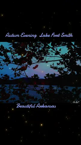 #Arkansas #moutains# Autumn #evening.# Autumn # moon
