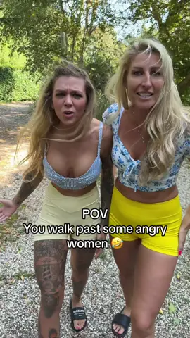 @Lady Rae and I got really mad 😂 would you run away? #walks #run #strangerdanger 