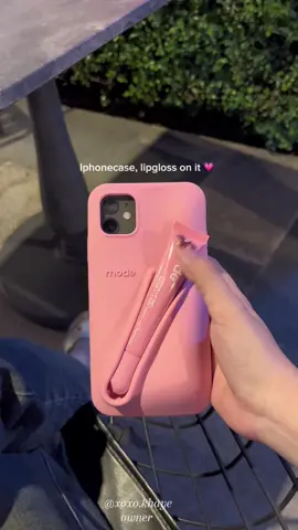 phone case with lipgloss on it! ✨💄#rhodephonecase #phonecase #iphonecase #fyp 
