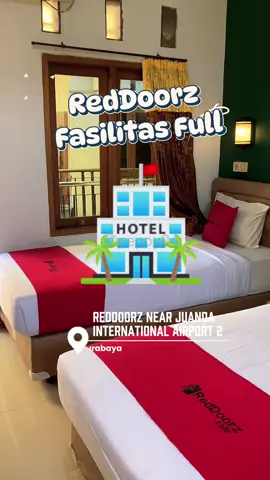 RedDoorz terlengkap yg aku tau. Dan lokasi 5menit dari Bandara Juanda Surabaya✨ #bukasemuapintu #Redtravelers  #reddoorz #penginapanmurah #hotelsidoarjo #fyp #dekatbandara #hotelsurabaya #promotiktok #penginapan #malang #surabaya #hostar 